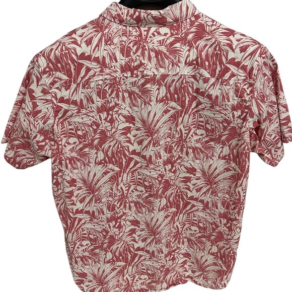 Columbia Sportswear Shirt Men’s Large Red Floral Pattern Short Sleeve - Picture 6 of 6